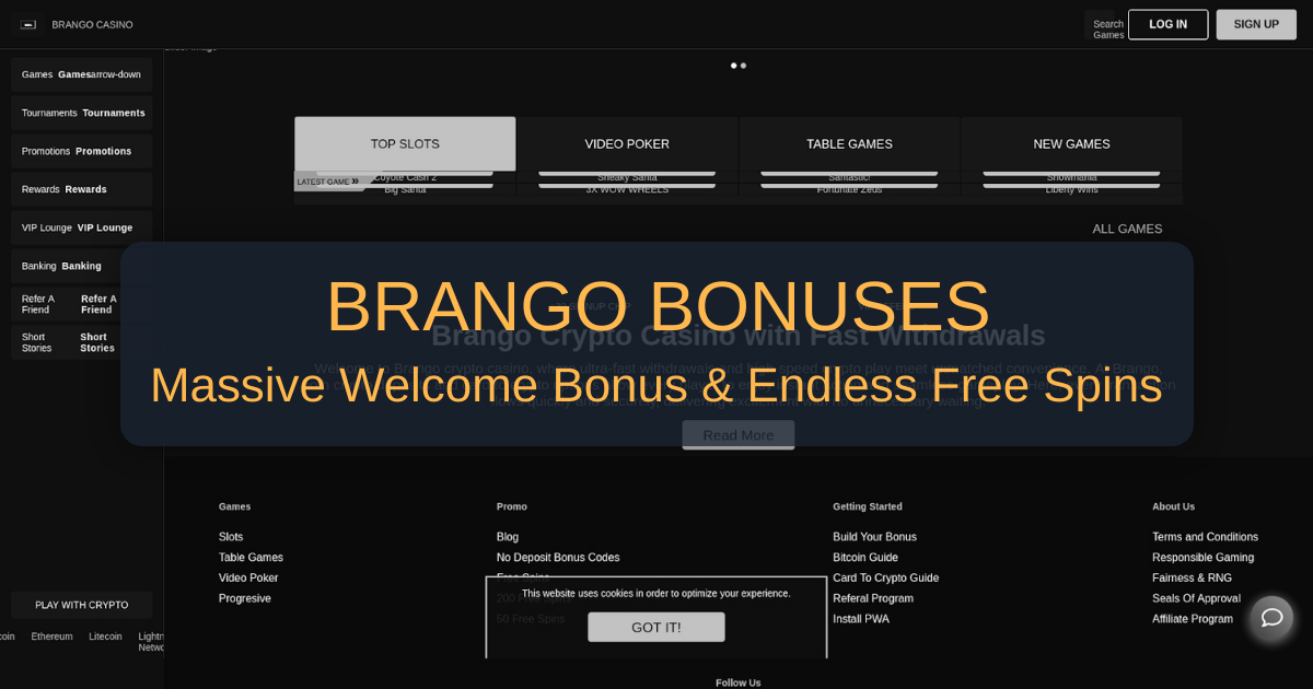 Brango Casino Bonuses - Best Offers 2026 | USA